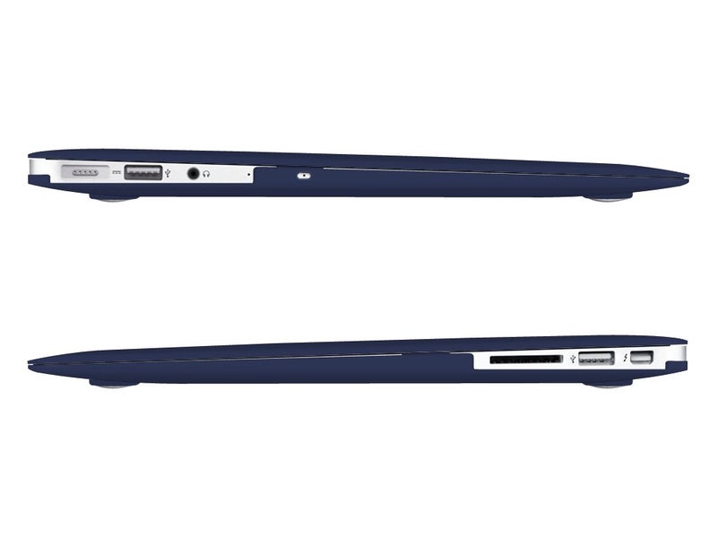 UESWILL Compatible with MacBook Air 13 inch Case 2010-2017 Release Model A1369 A1466, Smooth Matte Hard Shell Case Cover + Microfibre Cleaning Cloth, Navy Blue - Image 4